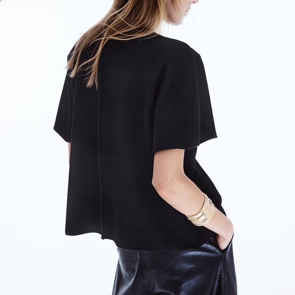 NWT H&M BUTTON-FRONT TOP - Picture 7 of 7